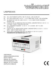 Velleman LABPS5005 Bedienungsanleitung