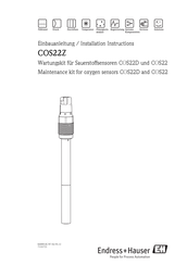 Endress+Hauser Oxymax COS22 Einbauanleitung