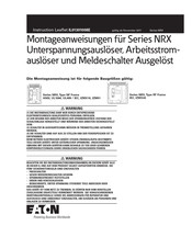 Eaton Serie NRX Montageanweisungen