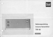 Dual TVV 43 Bedienungsanleitung