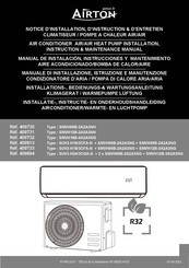 Airton SMVH09B-2A2A3NH Installations-, Bedienungs- & Wartungsanleitung
