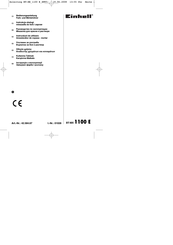 EINHELL BT-MX 1100 E Bedienungsanleitung