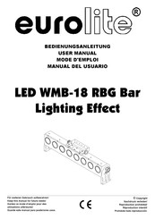 EuroLite LED WMB-18 RBG Leiste Lichteffekt Bedienungsanleitung