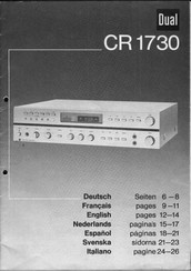Dual CR 1730 Bedienungsanleitung