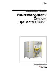 Gema OptiCenter OC03-E Betriebsanleitung Und Ersatzteilliste