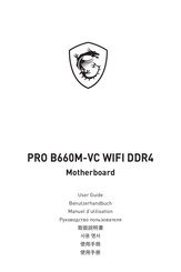 MSI PRO B660M-VC WIFI DDR4 Benutzerhandbuch