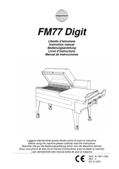 Minipack-Torre FM77 Digit Bedienungsanleitung