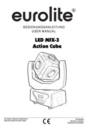 EuroLite LED MFX-3 Action Cube Bedienungsanleitung