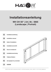 HAGOR Cover-Set WH OH 55 Installationsanleitung