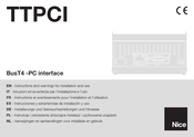 Nice TTPCI Installierungs-Und Gebrauchsanleitungen Und Hinweise