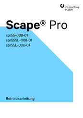interactive scape Scape Pro Serie Betriebsanleitung