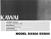 Kawai DX600 Handbuch