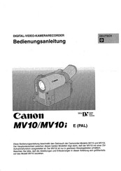 Canon MV10i Bedienungsanleitung