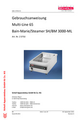Scholl Multi-Line 65 BM 3000-ML Gebrauchsanweisung