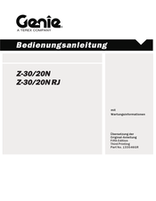 Terex Genie Z-20N Bedienungsanleitung