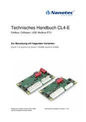Nanotec CL4-E Technisches Handbuch