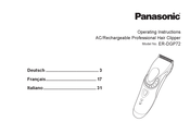 Panasonic ER-DGP72 Bedienungsanleitung