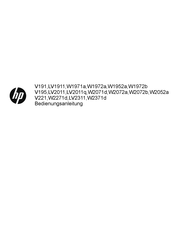 HP W2271d Bedienungsanleitung