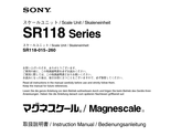 Sony Magnescale SR118 Serie Bedienungsanleitung