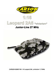 Carson Junior-Line 27 Leopard 2A6 wintertarn 500907196 Bedienungsanleitung
