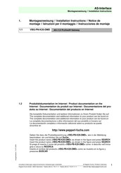 Pepperl+Fuchs VBG-PN-K20-DMD Montageanweisung
