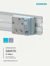 Siemens CPU 1513pro-2 PN Betriebsanleitung