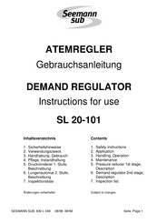 Seemann sub SL 20-101 Gebrauchsanleitung