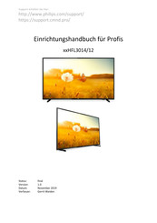 Philips 32HFL3014/12 Einrichtungshandbuch Für Profis