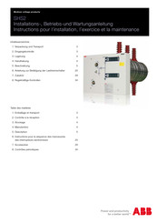 ABB SHS2 Installations-, Betriebs- Und Wartungsanleitungen