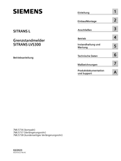 Siemens SITRANS L Serie Betriebsanleitung