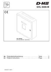 D+H GVL 8408-M Originalbetriebsanleitung