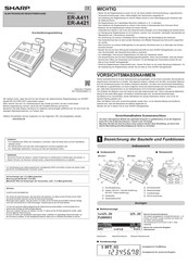 Sharp ER-A421 Kurzbedienungsanleitung