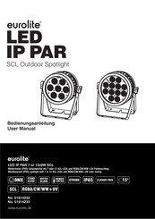 EuroLite LED IP PAR 7x9W SCL Spot Bedienungsanleitung
