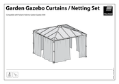 Palram Garden Gazebo Curtains/Netting Set Montageanleitung