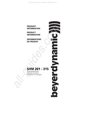 Beyerdynamic SHM 215 Produktinformation
