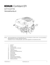 Kohler Confidant EFI EZT740 Werkstatt-Handbuch