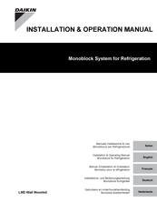 Daikin LMD MF350/LF500 Installations- Und Bedienungsanleitung