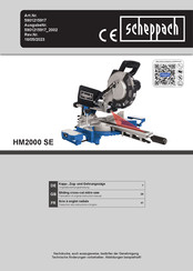 Scheppach HM2000 SE Original Bedienungsanleitung