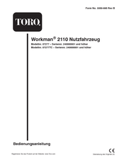 Toro Workman 2110 Bedienungsanleitung