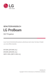 LG ProBeam BF50RG Benutzerhandbuch