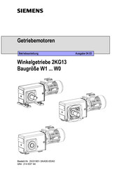 Siemens 2KG11 Betriebsanleitung