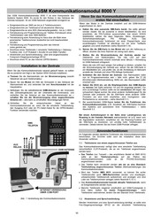 Jablotron 8000 Y Bedienungsanleitung