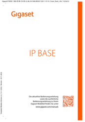 Gigaset IP BASE Bedienungsanleitung