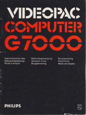 Philips Videopac Computer G7000 Gebrauchsanleitung