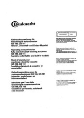 Bauknecht GS 160 Gebrauchsanweisung