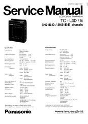 Panasonic TC -L38D/E Service