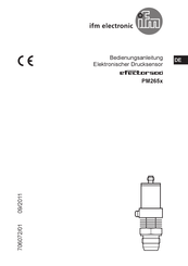 IFM Electronic efector 500 PM265-Serie Bedienungsanleitung