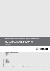Bosch SHPD22-1 Installations- Und Bedienungsanleitung