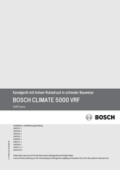 Bosch SHPD112-1 Installations- Und Bedienungsanleitung