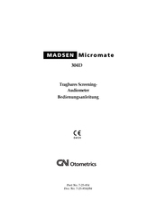 Madsen MICROMATE 304D Bedienungsanleitung